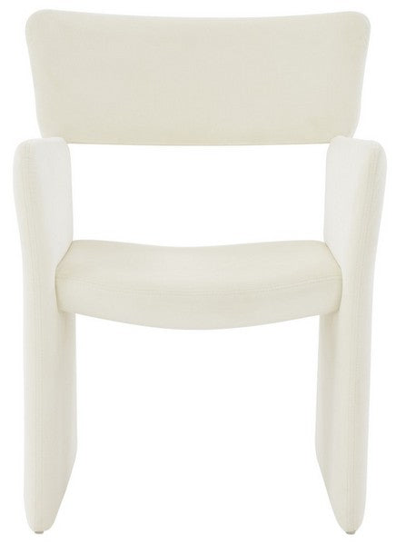 Jayke Velvet Dining Chair, SFV5100 | Safavieh Couture - Cream