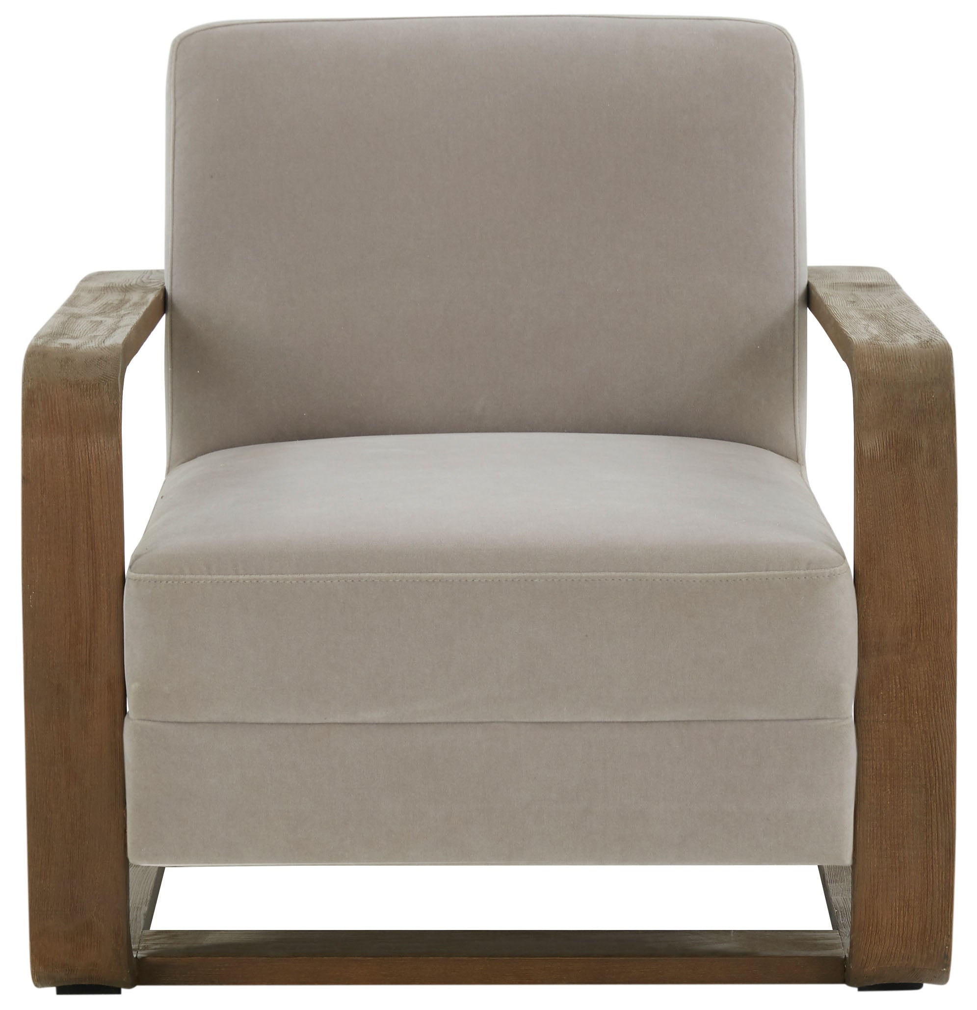 Jayshaw Wood Frame Accent Chair, SFV5107 | Safavieh Couture - Grey/ Brown