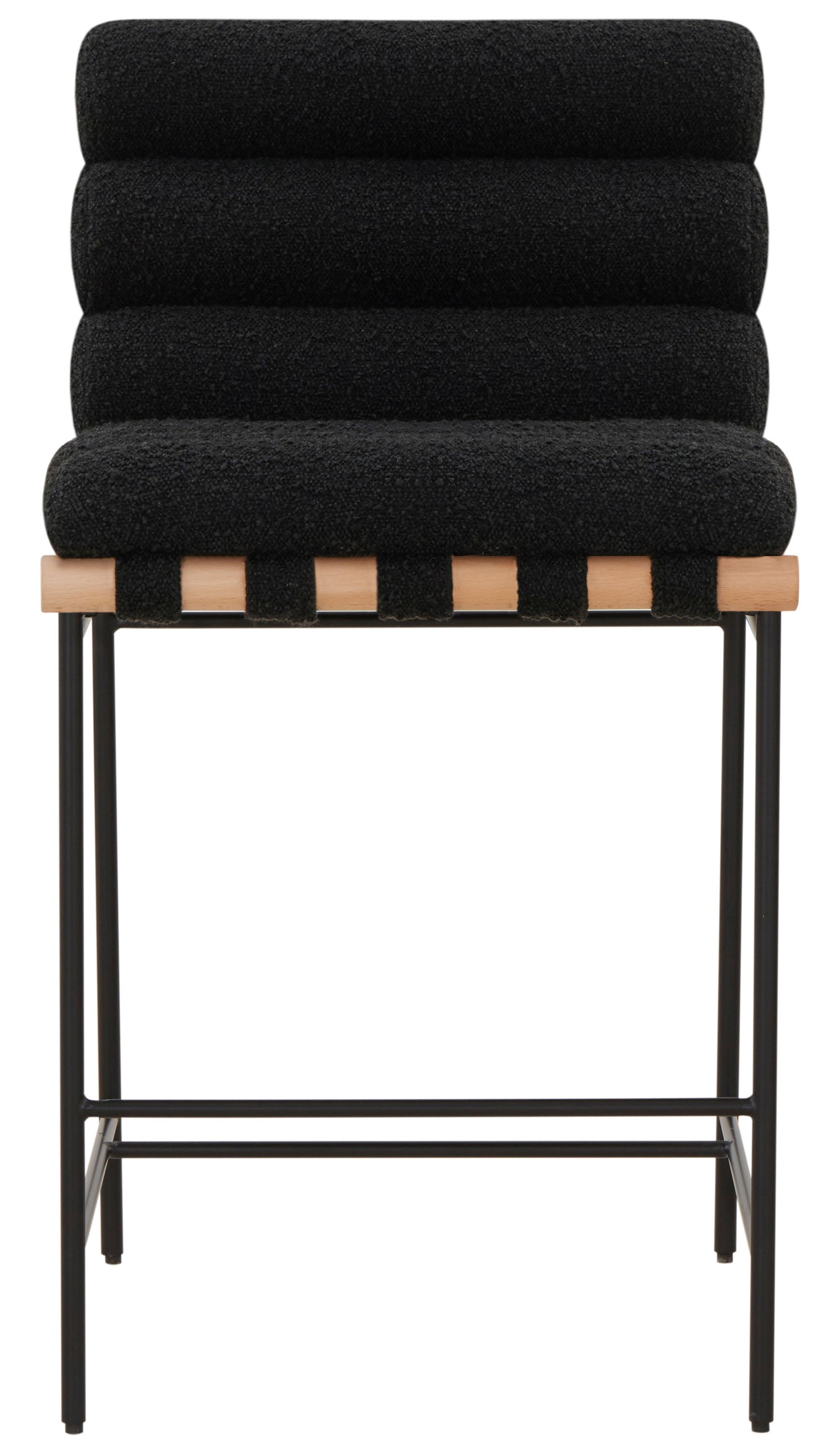 Macibella Channel Tufted Boucle Counter Stool | Safavieh Couture - SFV5142