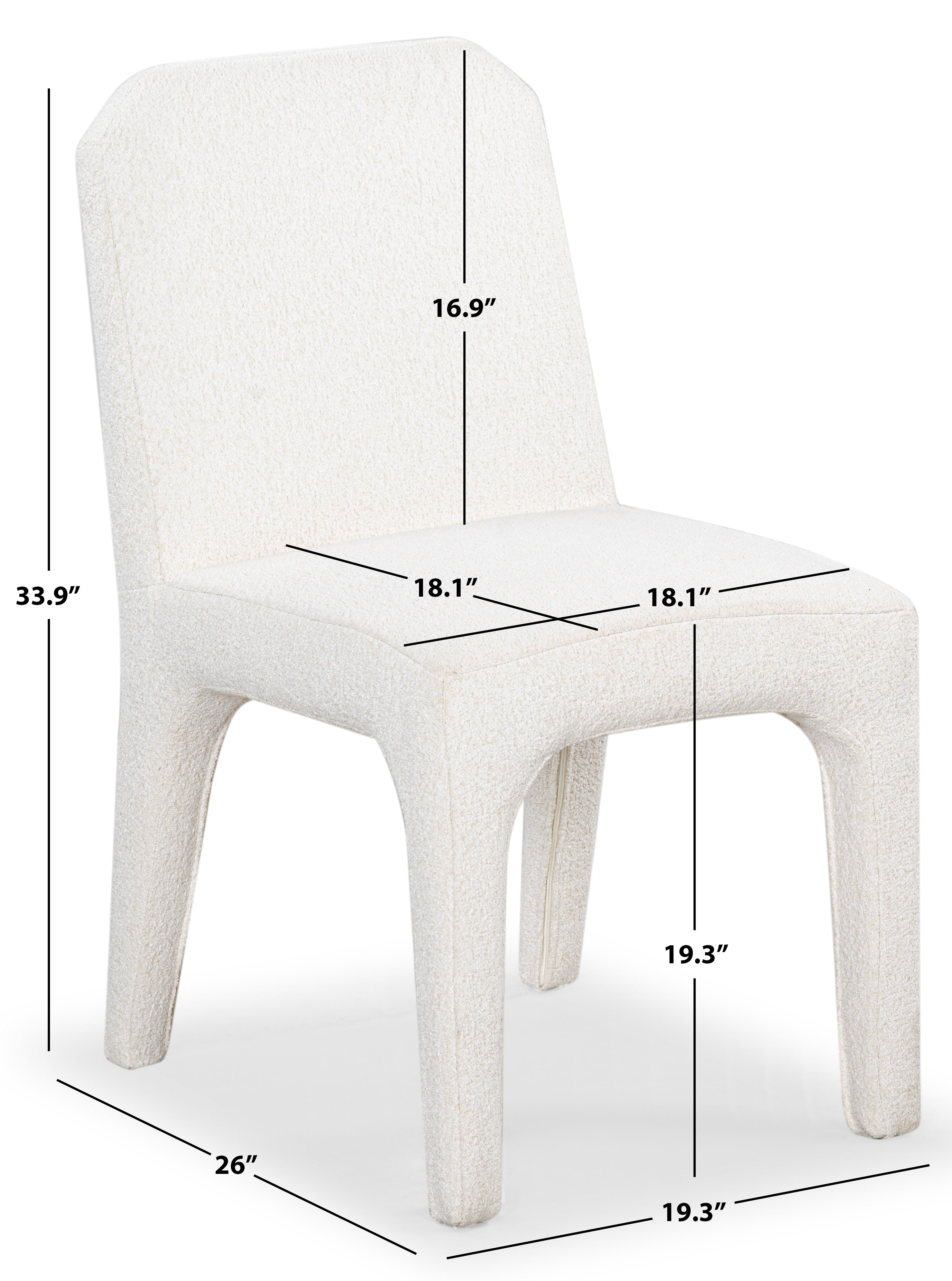 Safavieh Couture Maricelle Boucle Dining Chair, SFV6102 - Ivory