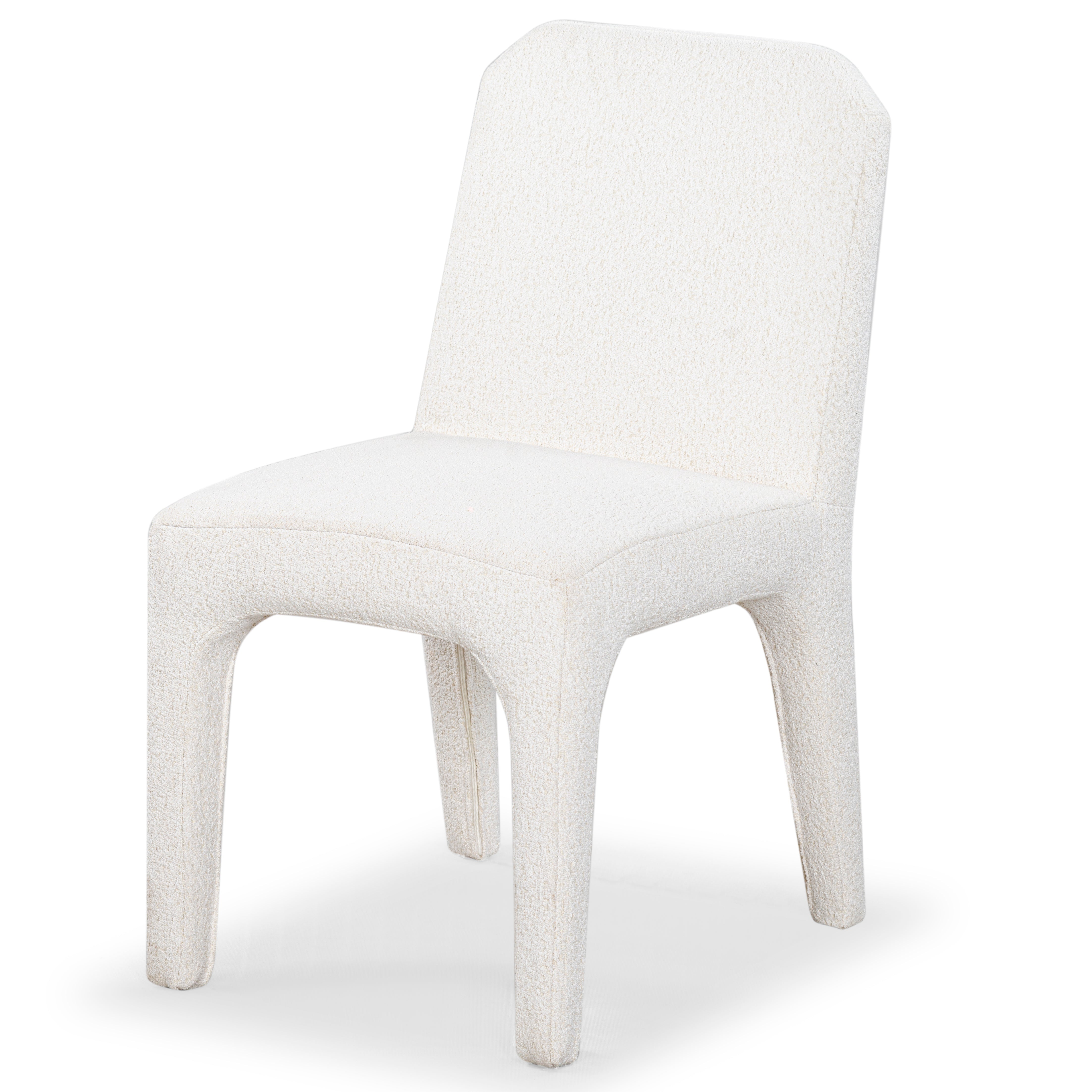 Safavieh Couture Maricelle Boucle Dining Chair, SFV6102 - White / Black