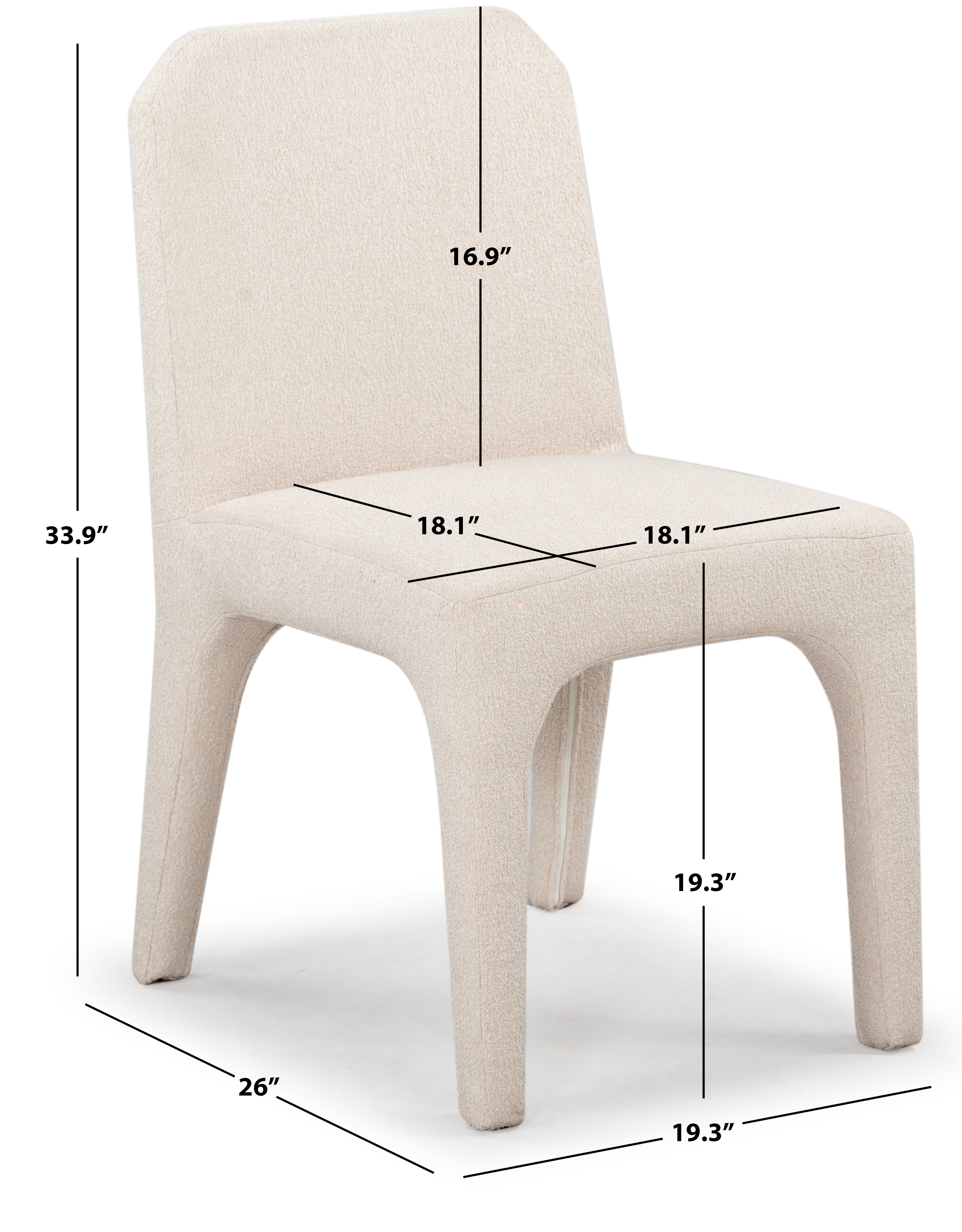 Safavieh Couture Maricelle Boucle Dining Chair, SFV6102 - Tan