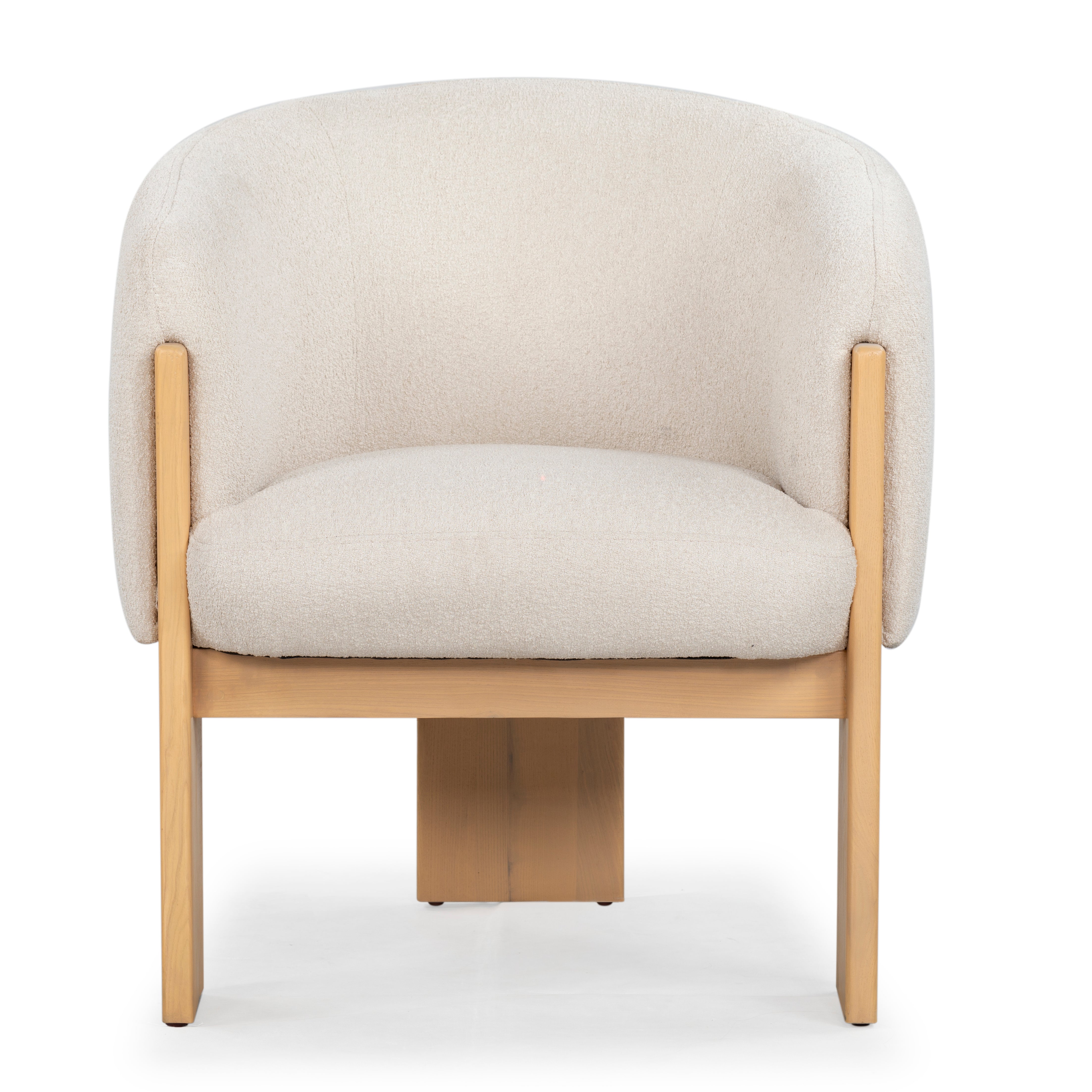 Safavieh Couture Lauricella Barrel Back Dining Chair, SFV6103 - Tan / Natural