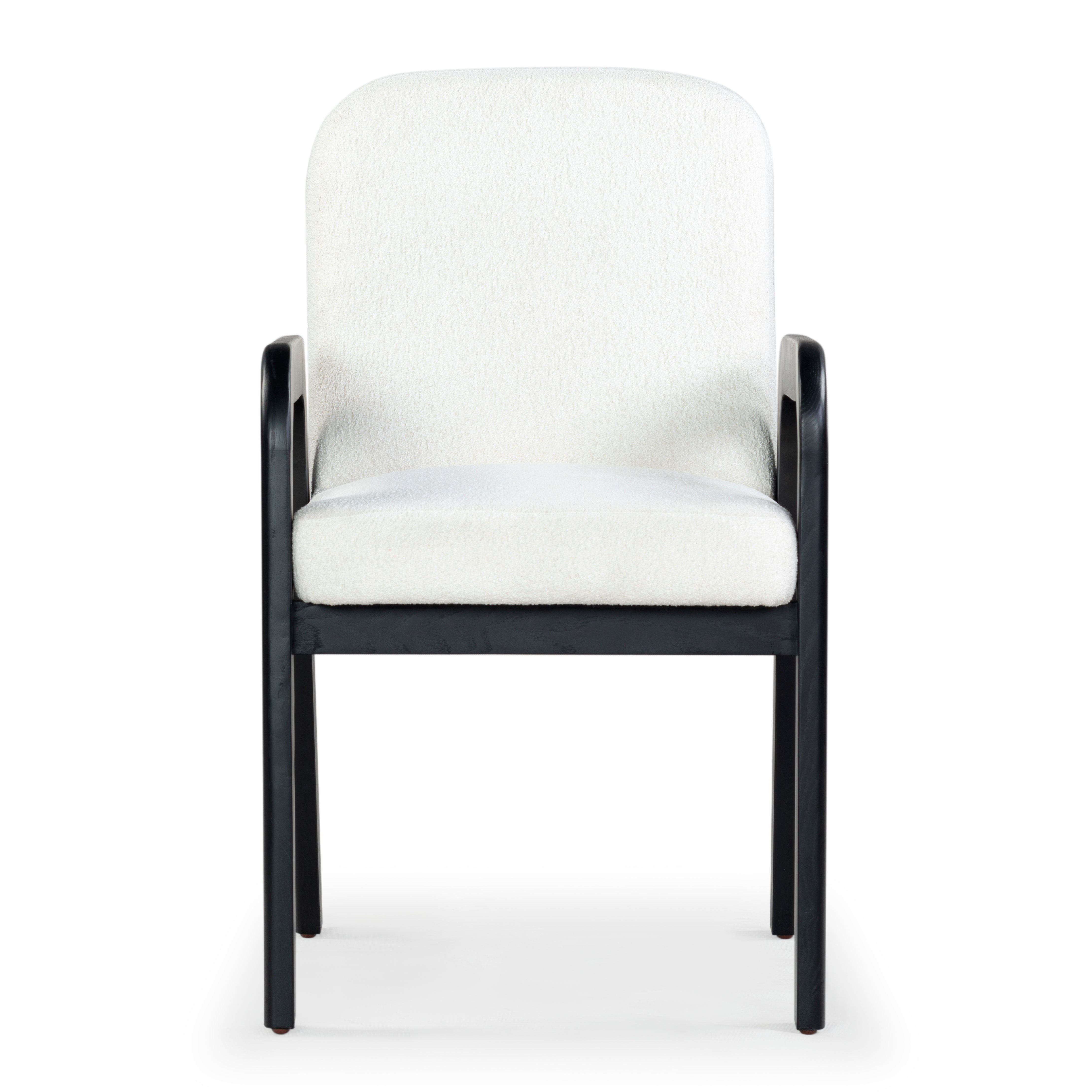 Safavieh Couture Roslina Boucle Dining Chair, SFV6105 - Ivory / Black