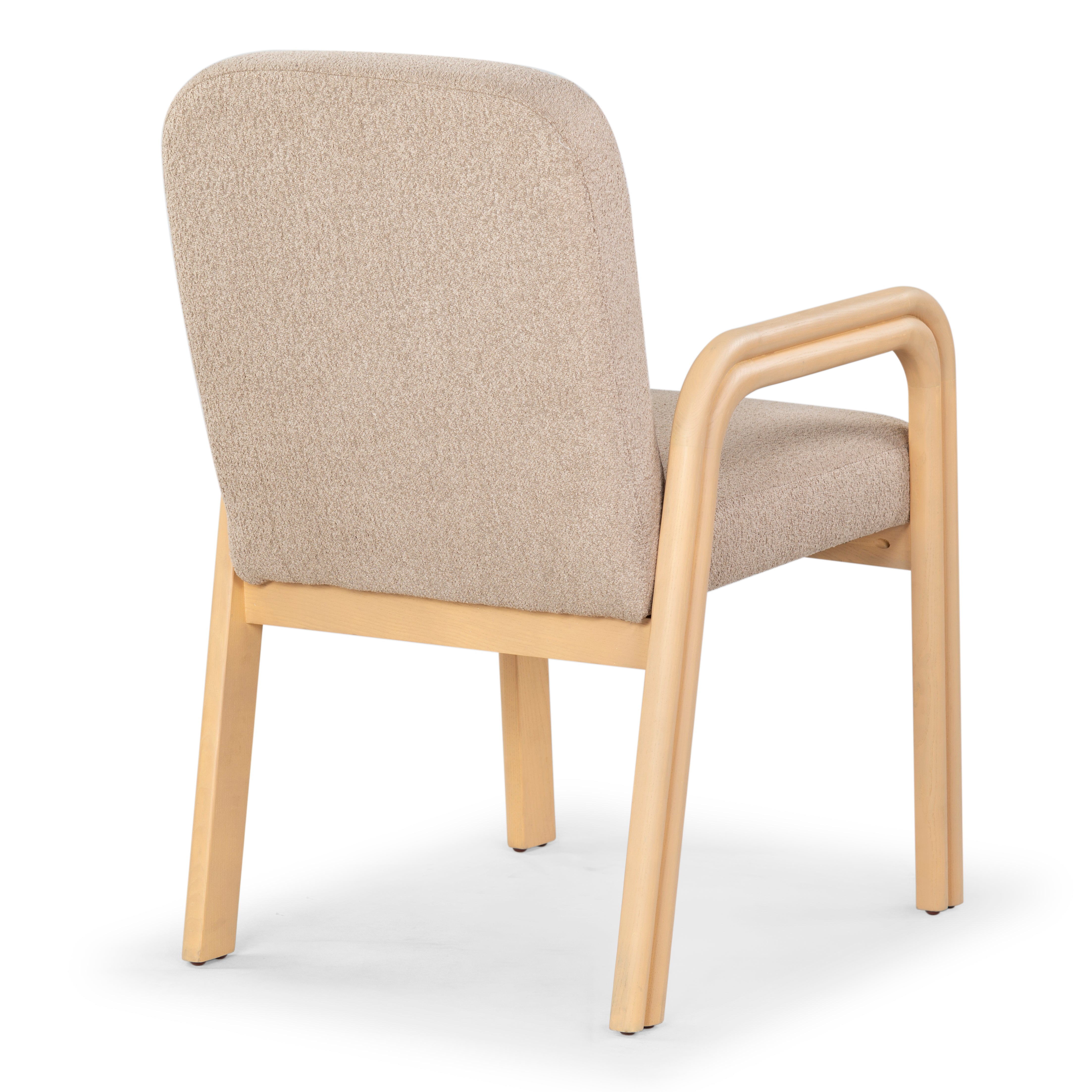 Safavieh Couture Roslina Boucle Dining Chair, SFV6105 - Light Brown / Natural