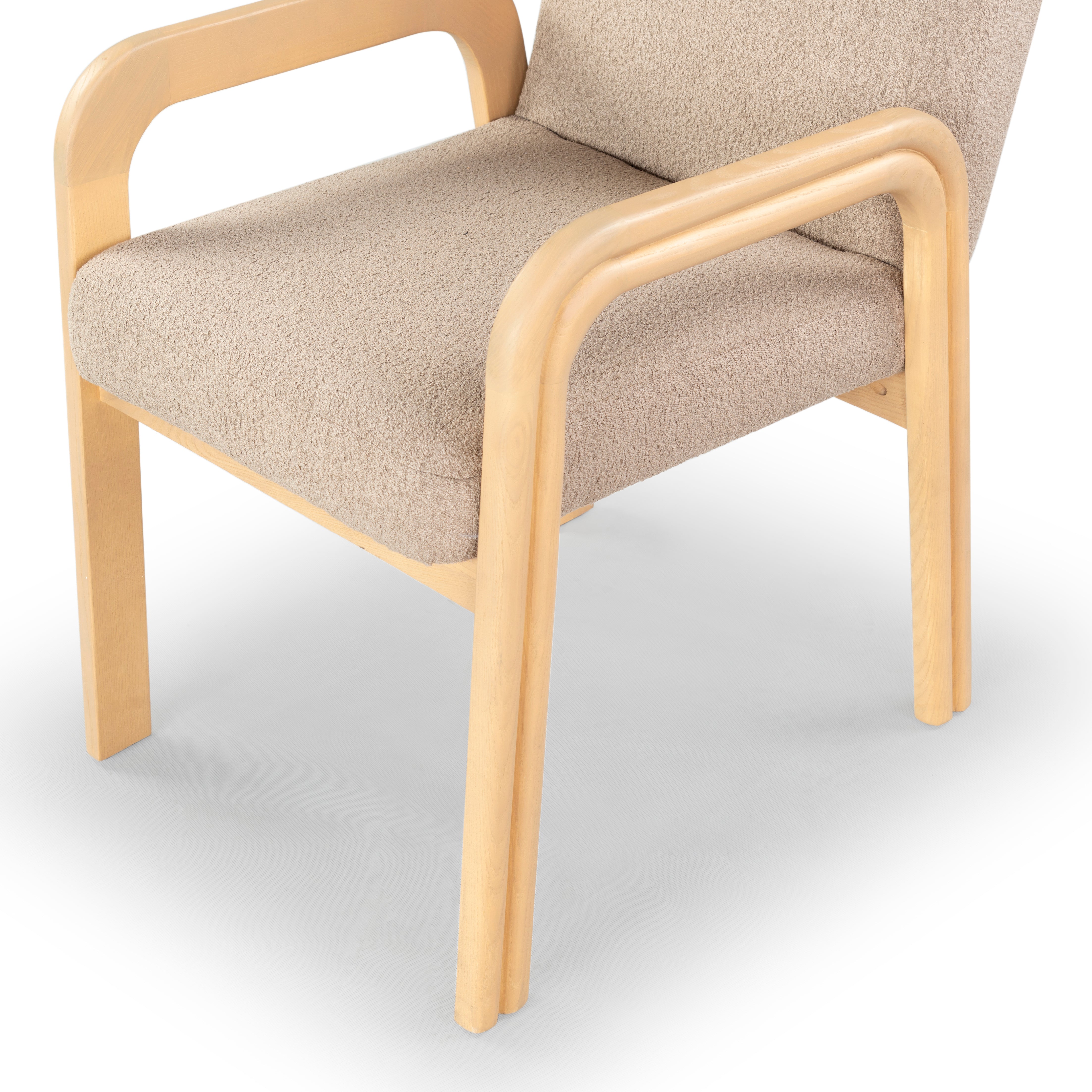 Safavieh Couture Roslina Boucle Dining Chair, SFV6105 - Light Brown / Natural