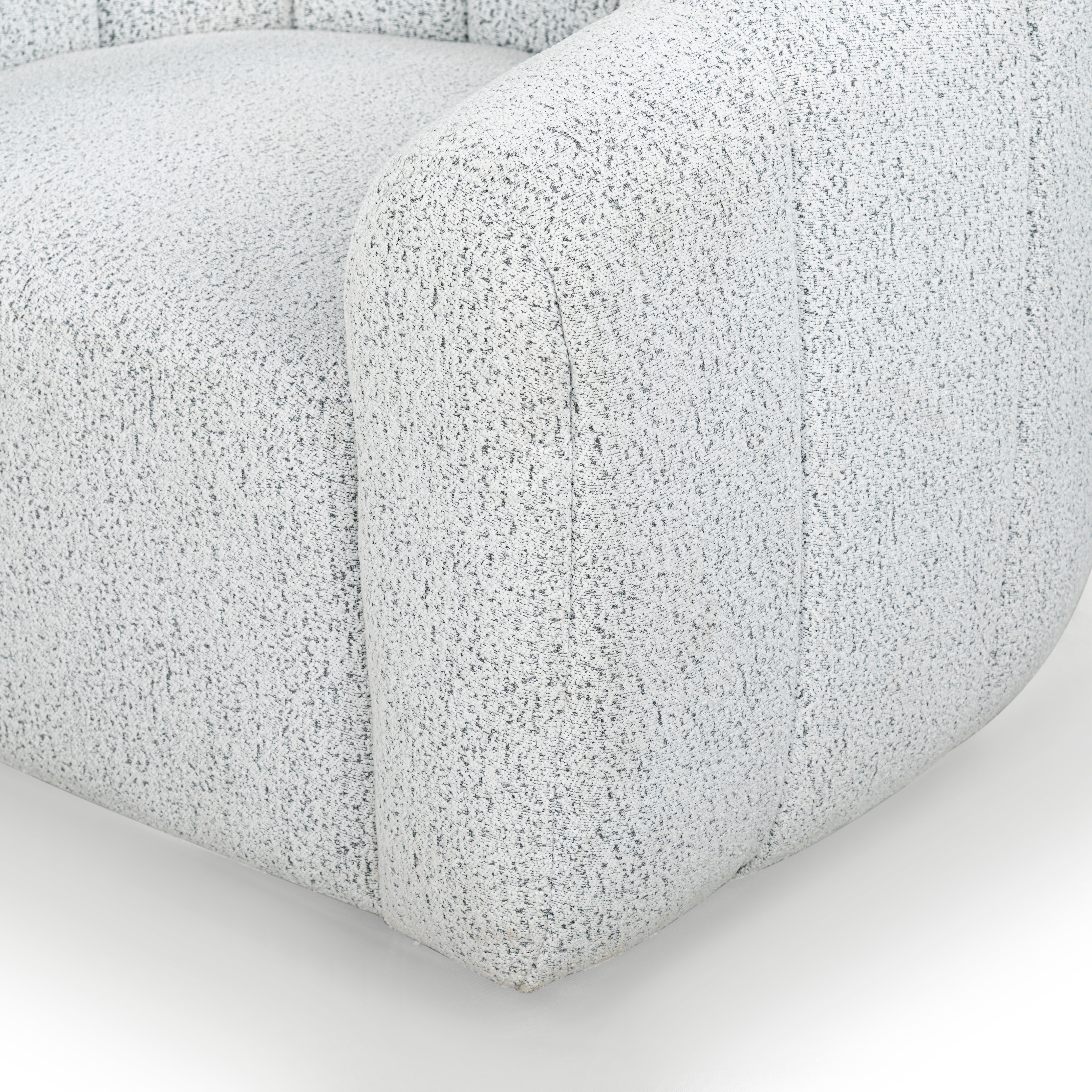 Safavieh Couture Demetri Boucle Swivel Chair, SFV6108 - White / Black