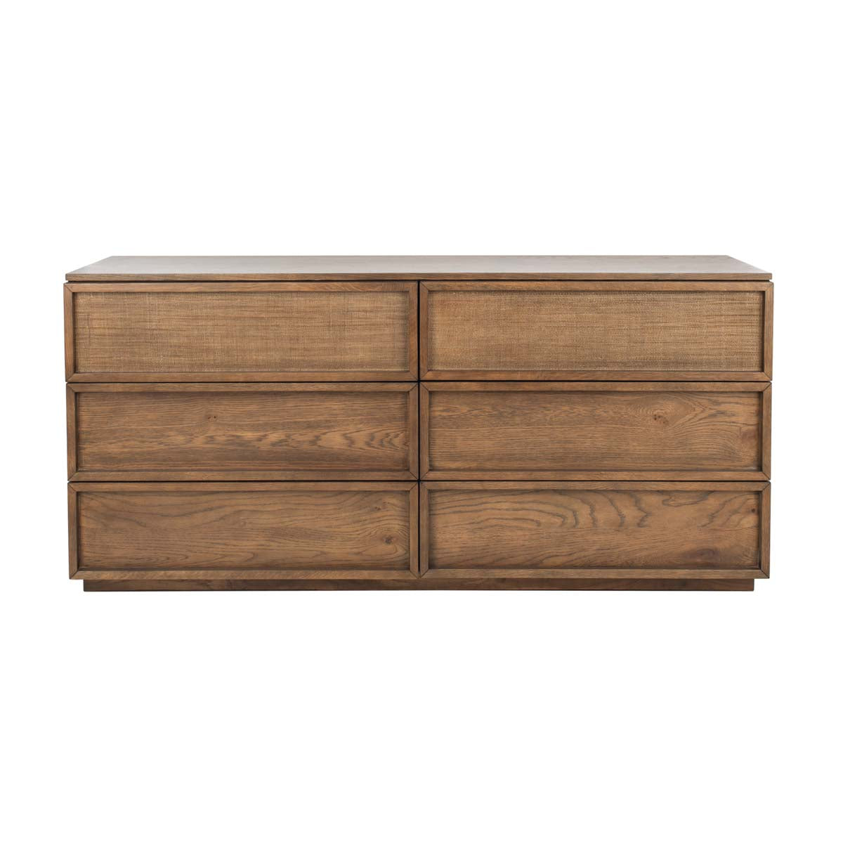 Zeus 6 Drawer Wood Dresser | Safavieh Couture - Natural