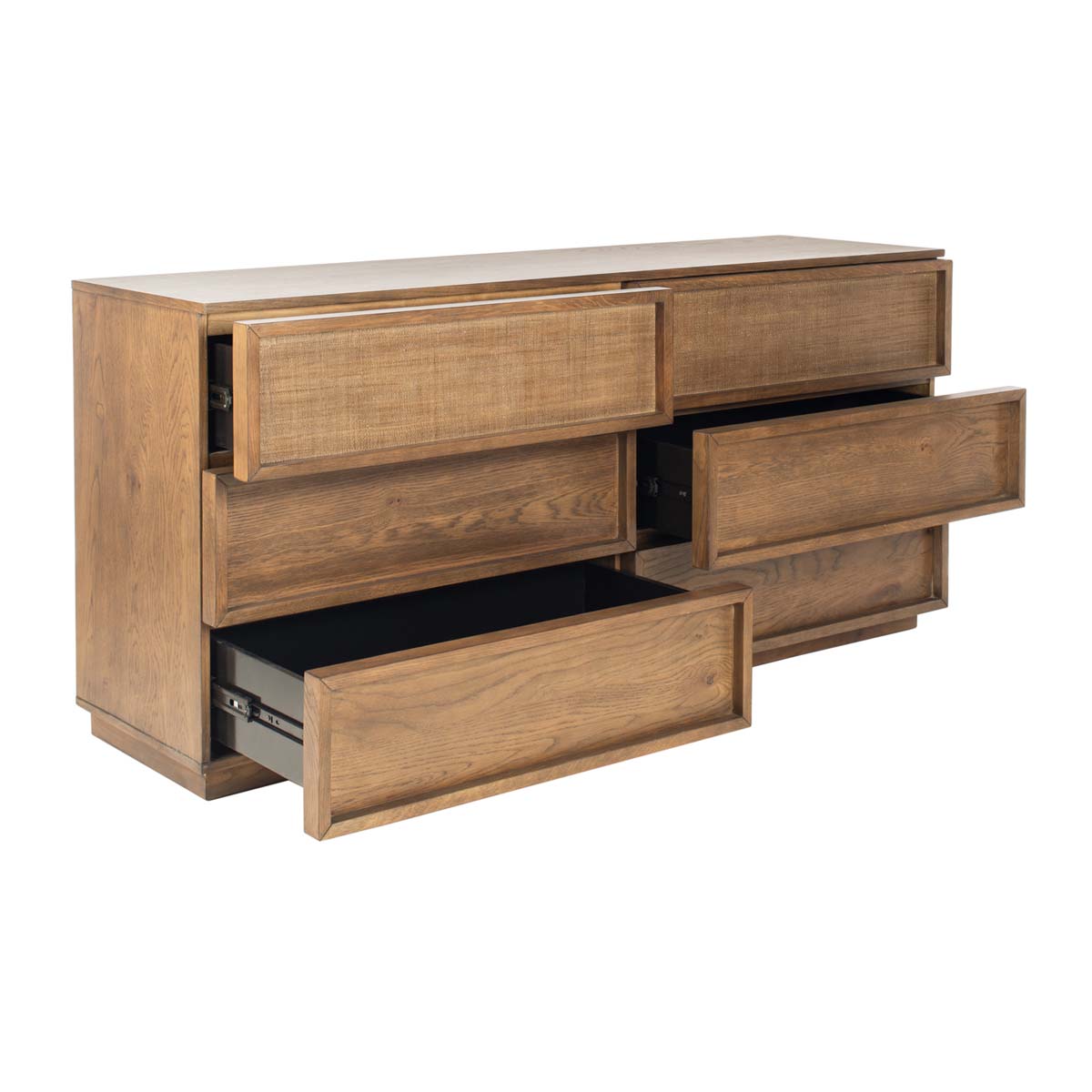 Zeus 6 Drawer Wood Dresser | Safavieh Couture - Natural