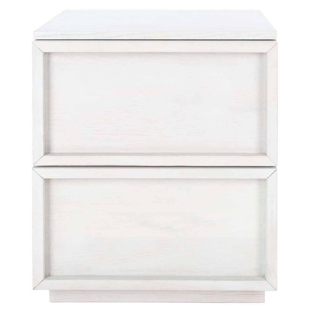 Zeus 2 Drawer Nightstand | Safavieh Couture - White Washed