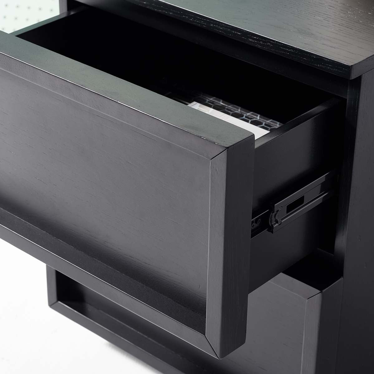 Zeus 2 Drawer Nightstand | Safavieh Couture - Black