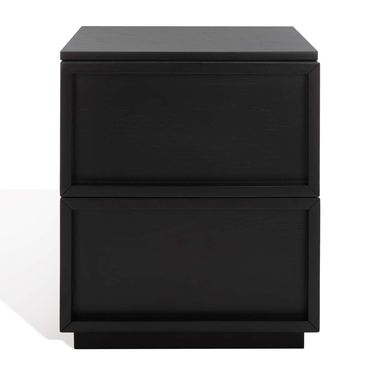 Zeus 2 Drawer Nightstand | Safavieh Couture - Black