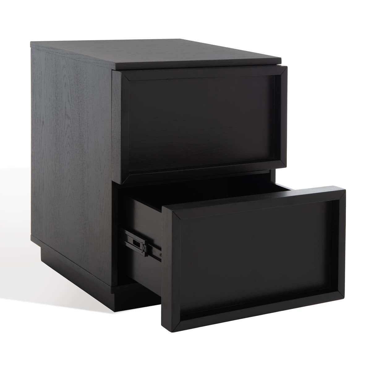 Zeus 2 Drawer Nightstand | Safavieh Couture - Black