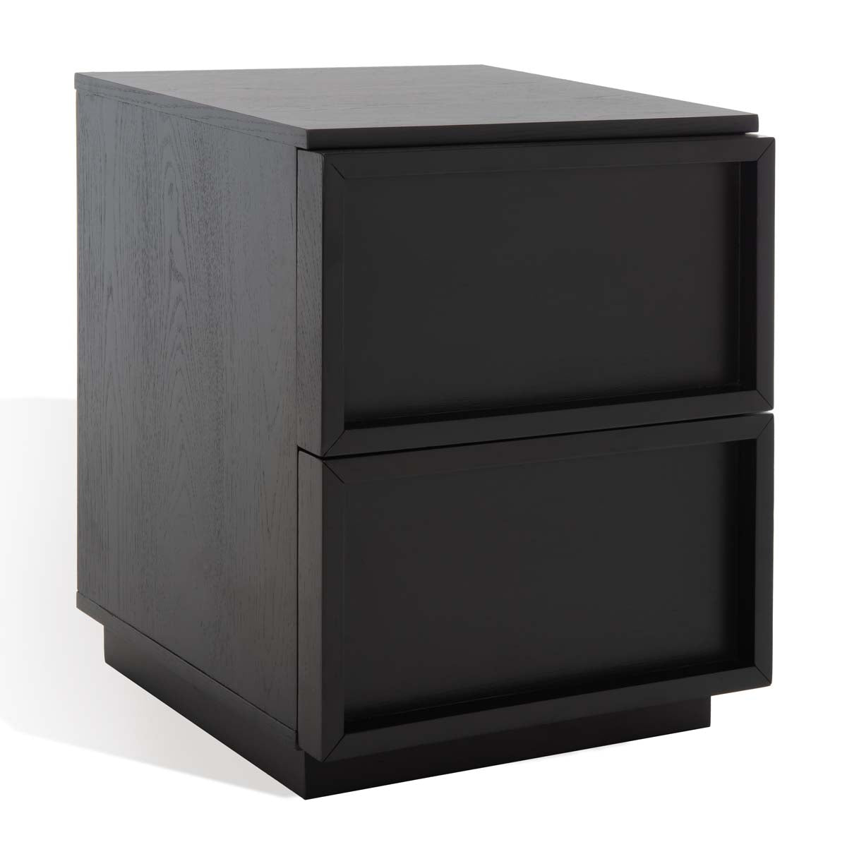 Zeus 2 Drawer Nightstand | Safavieh Couture - Black