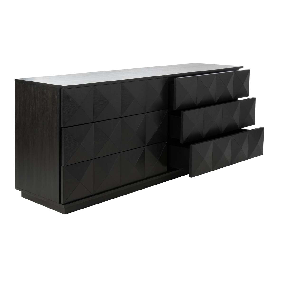 Patty 6 Drawer Dresser | Safavieh Couture - Black