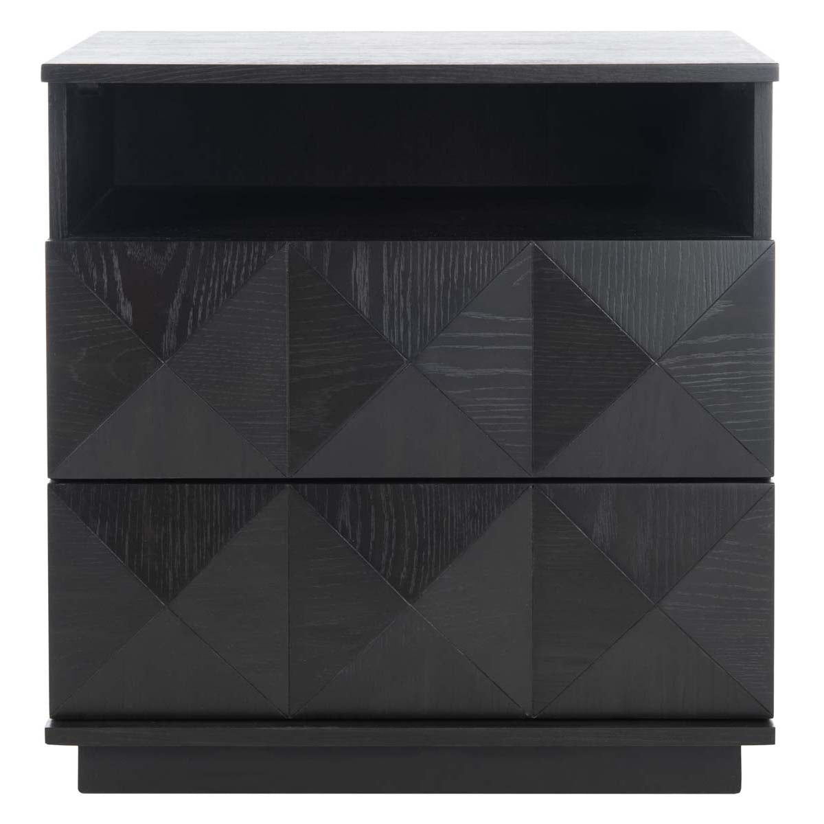 Patty 2 Drawer Nightstand | Safavieh Couture - Black