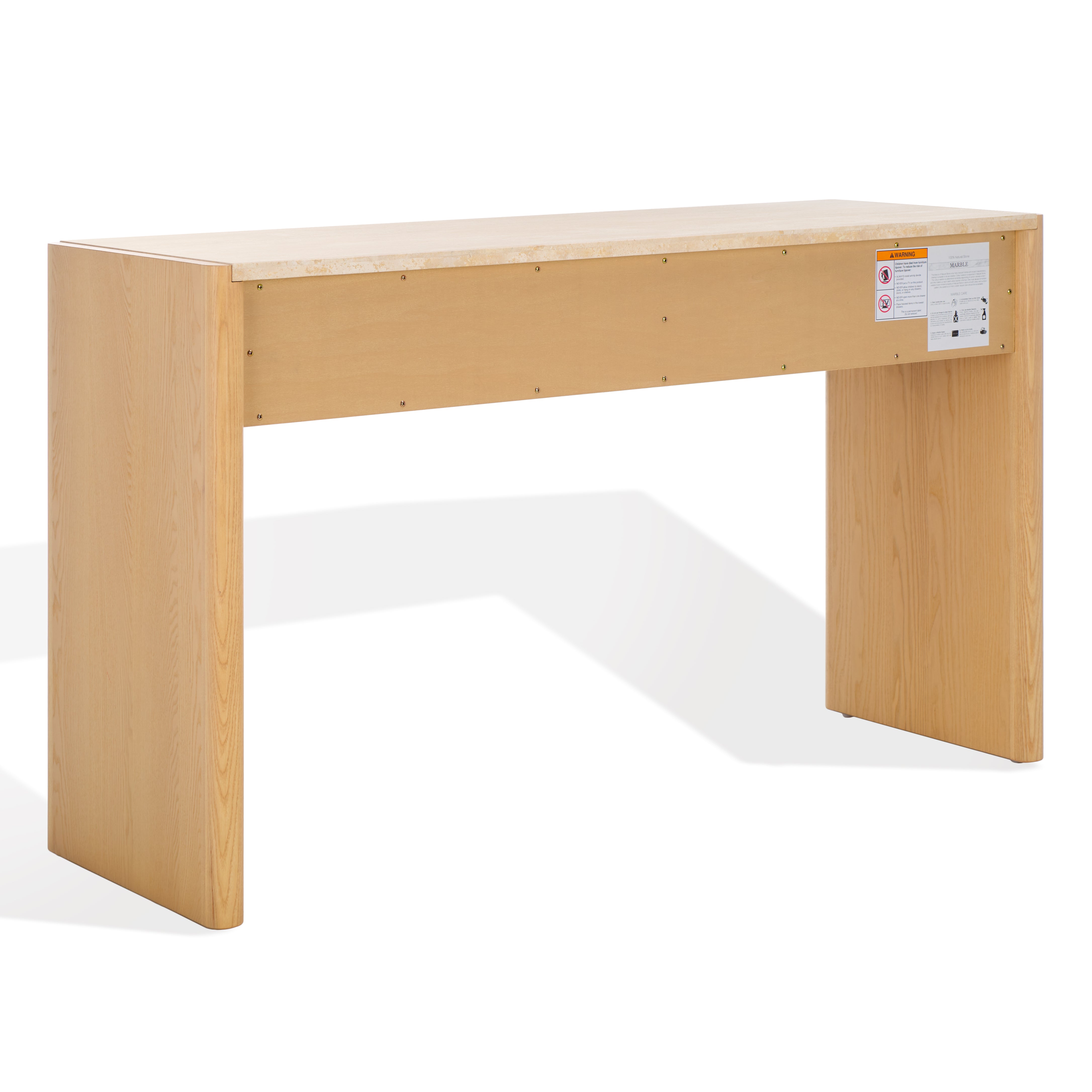 Bellarose Travertine Console Table | Safavieh Couture - SFV7230