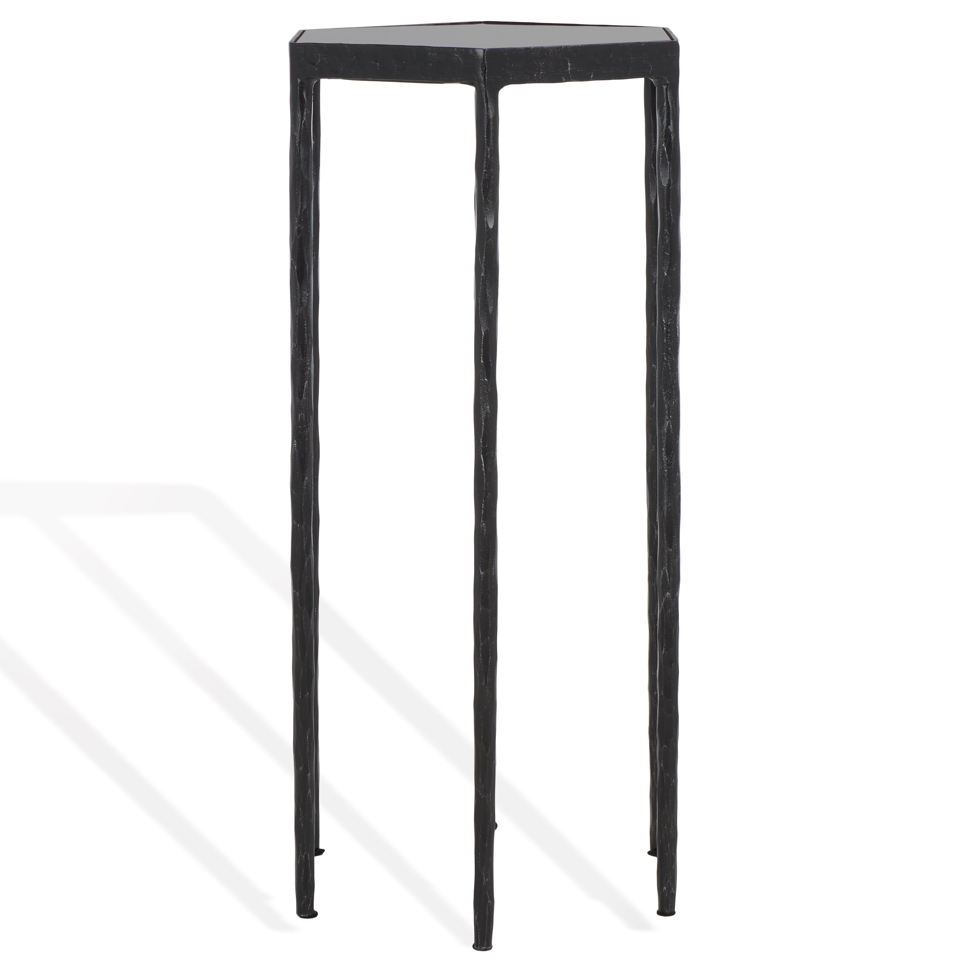 Safavieh Couture Galvin Marble Top Drink Table, SFV9534 - Black / Black