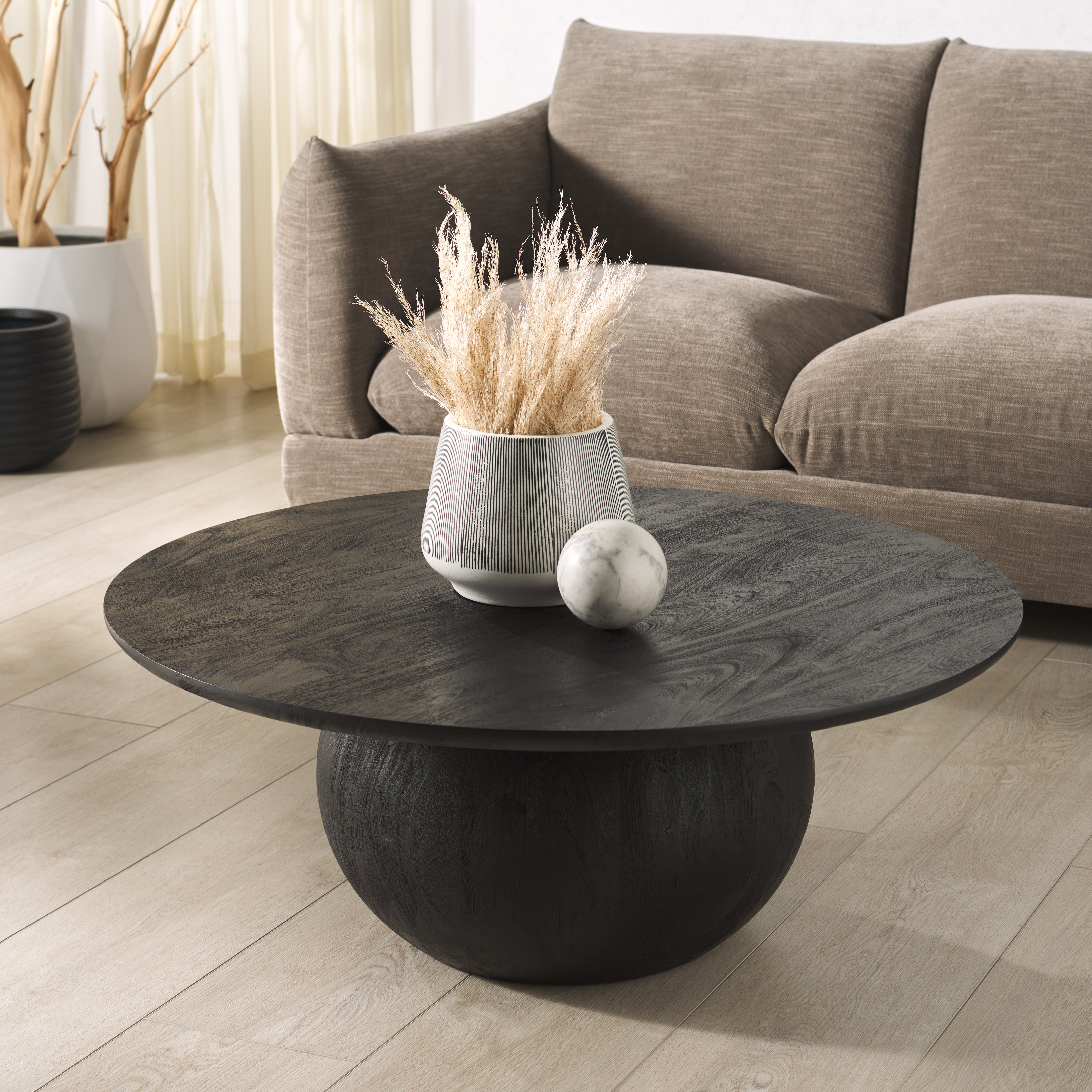 Gabribella Round Wood Coffee Table | Safavieh Couture - SFV9709