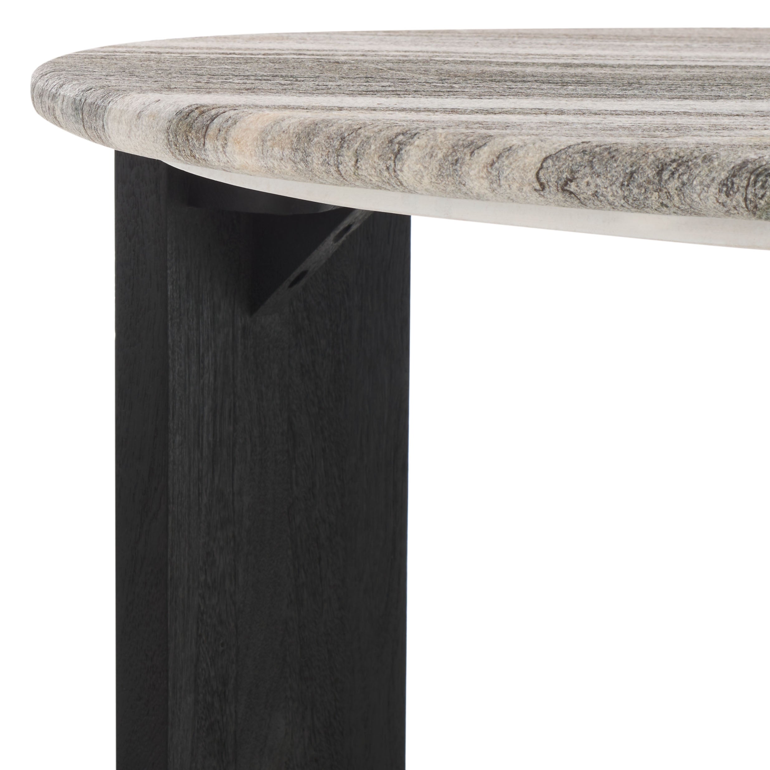 Dannica Marble Top Coffee Table, SFV9725 | Safavieh Couture - Black / Grey