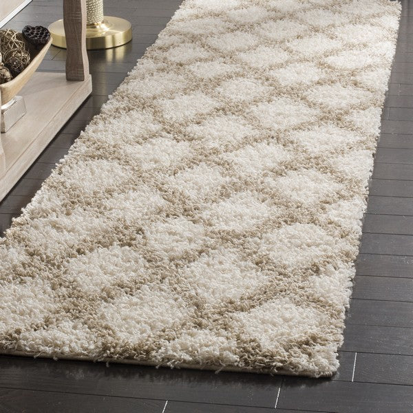 Dallas 258 Shag Rug | Safavieh - SGDS258 - Ivory / Beige