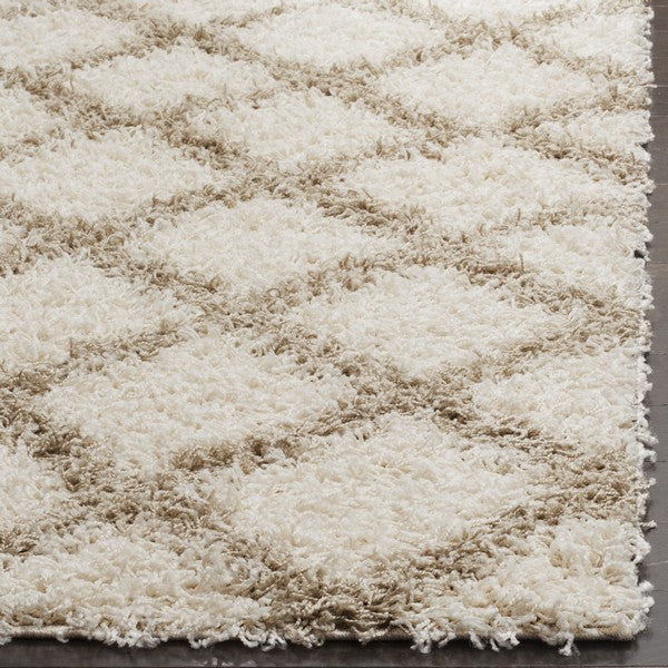 Dallas 258 Shag Rug | Safavieh - SGDS258 - Ivory / Beige