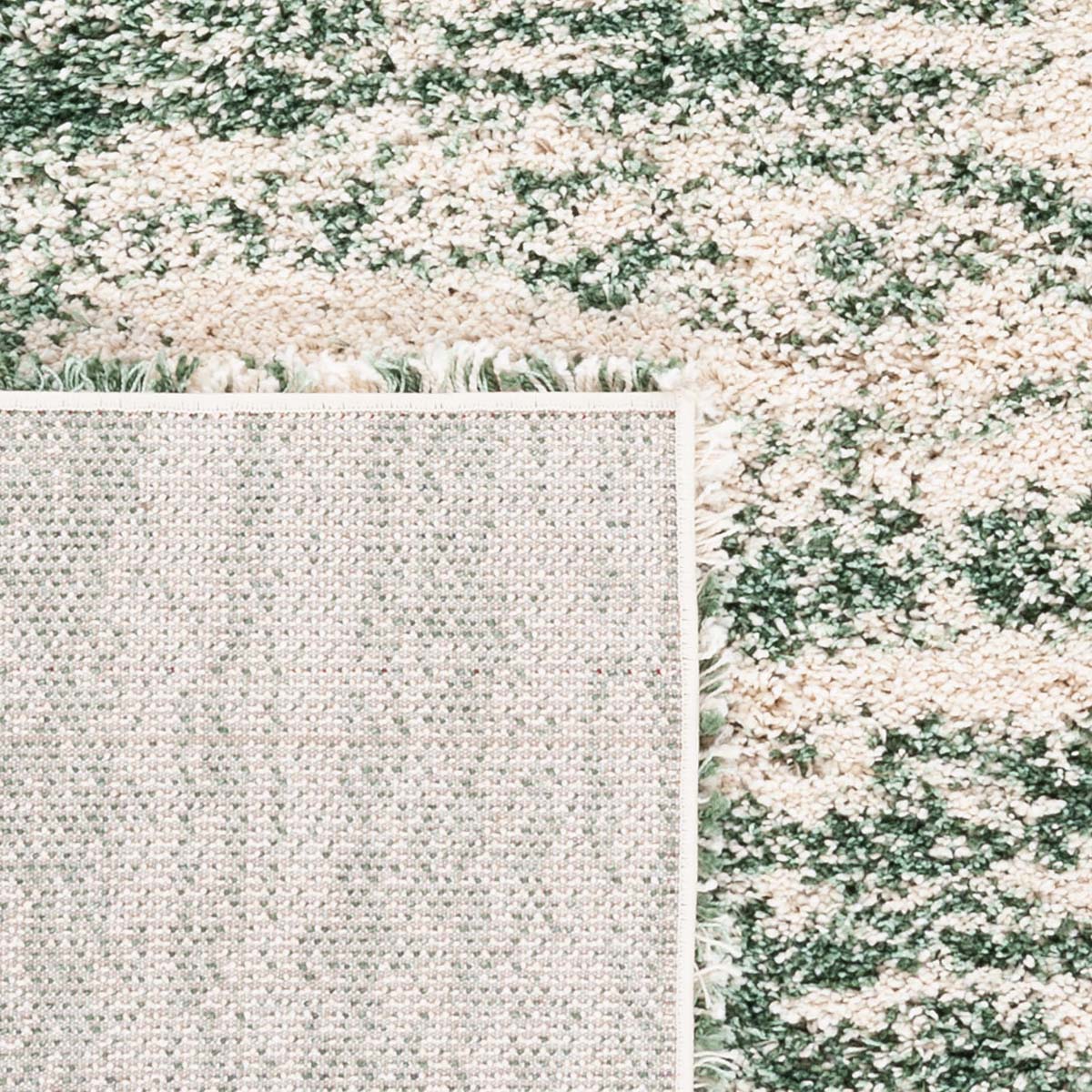 Safavieh Hudson Shag 206 Rug, SGH206 - Ivory / Green