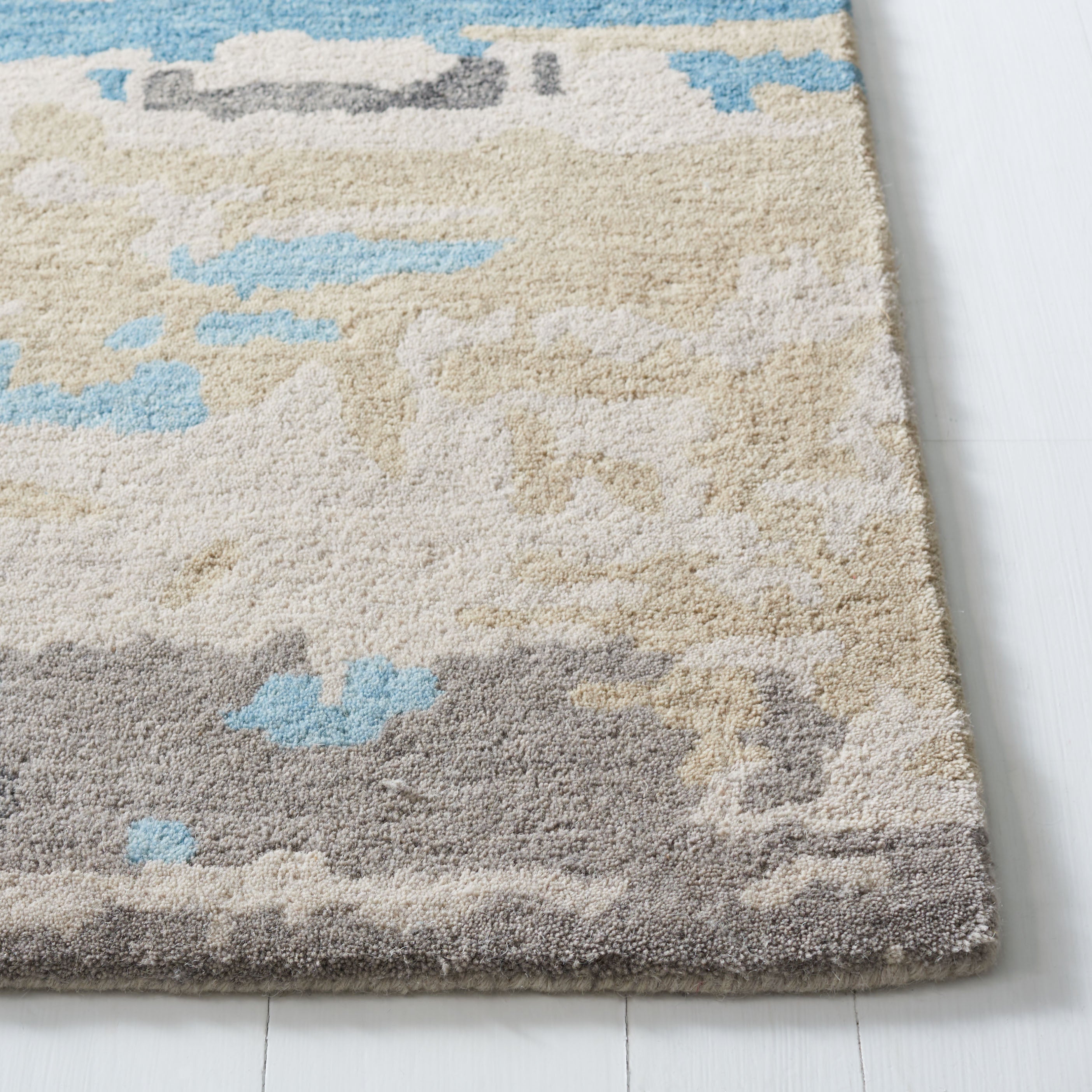 Beige / Blue