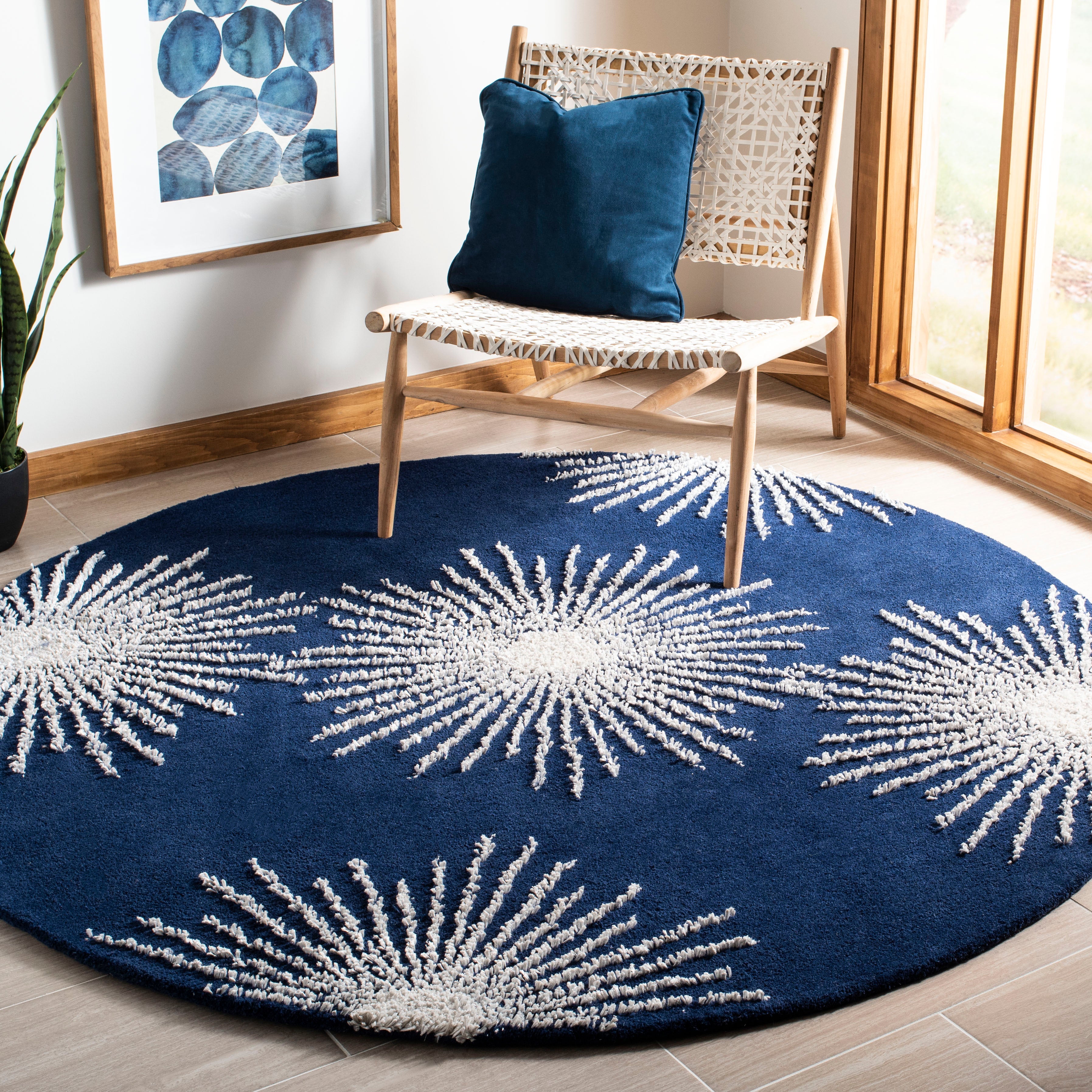 Dark Blue / Ivory