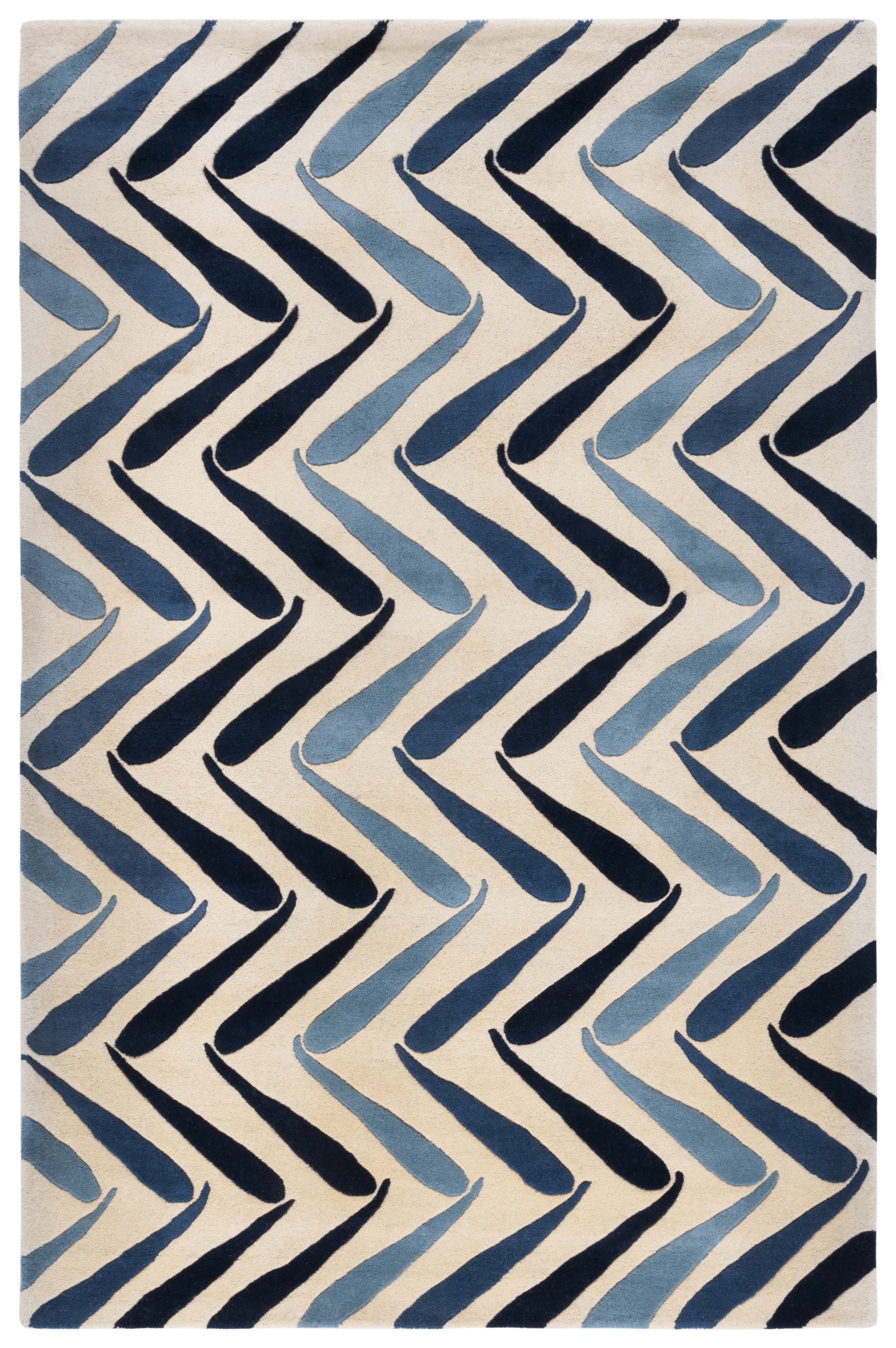 Ivory / Blue
