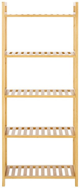 Frigga 5 Tier Shelf, STG1918 | Safavieh - Natural Bamboo