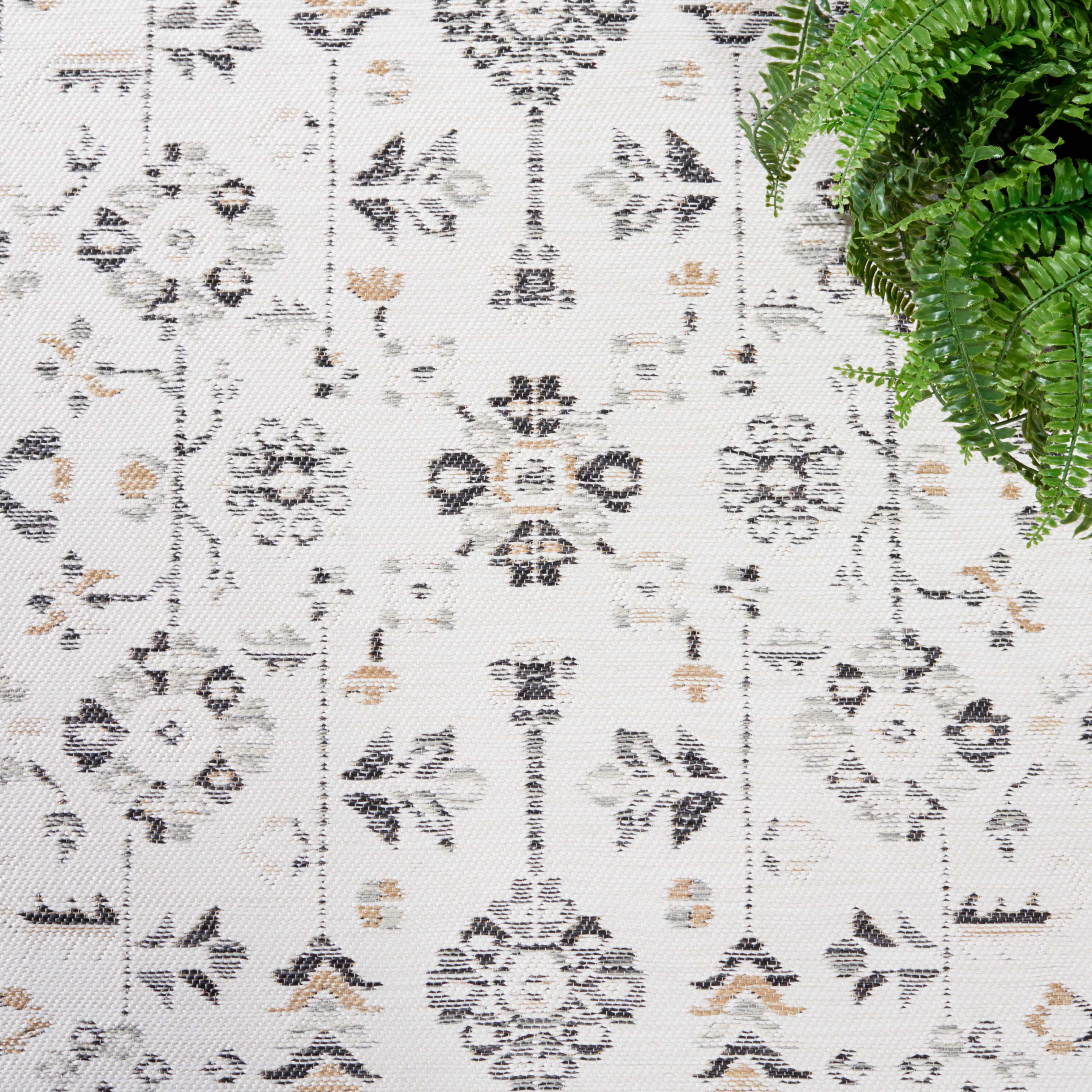 Safavieh Sunrise 627 Rug, SUN627 - Ivory / Grey Black