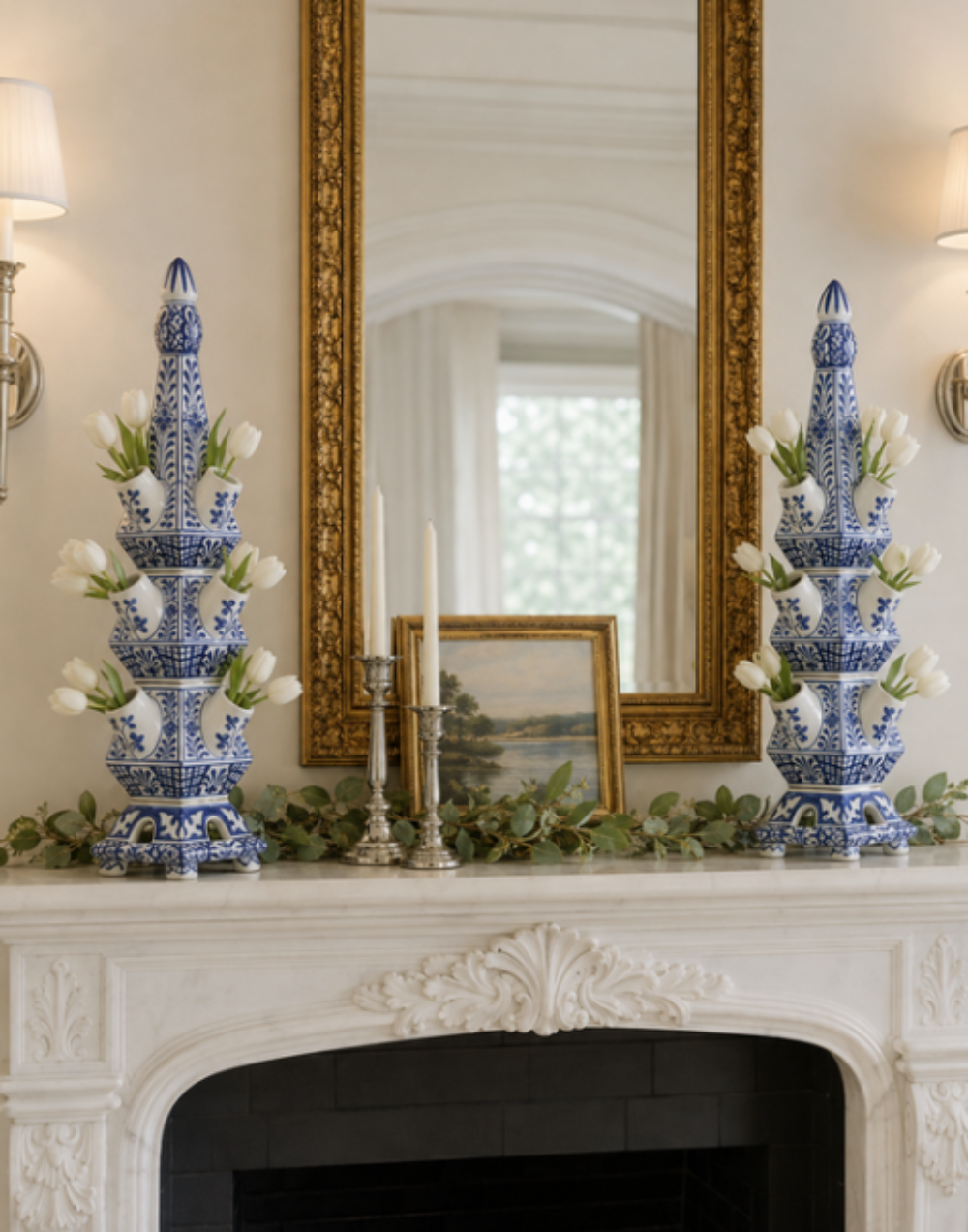 Original Blue and White Tulipiere