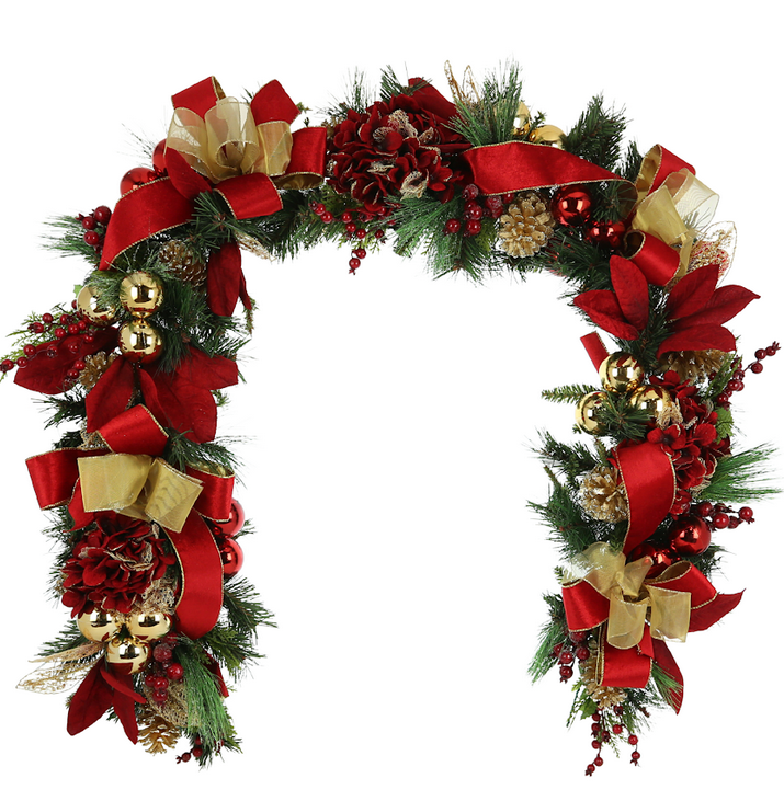 Red Holiday Garland