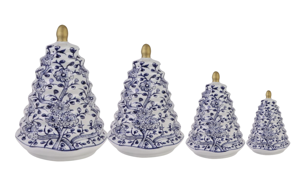 Floral & Vine Porcelain Tree