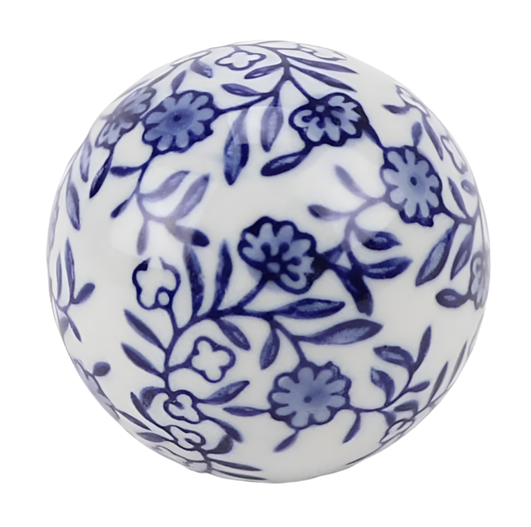 Flower Porcelain Ball (2 Sizes)