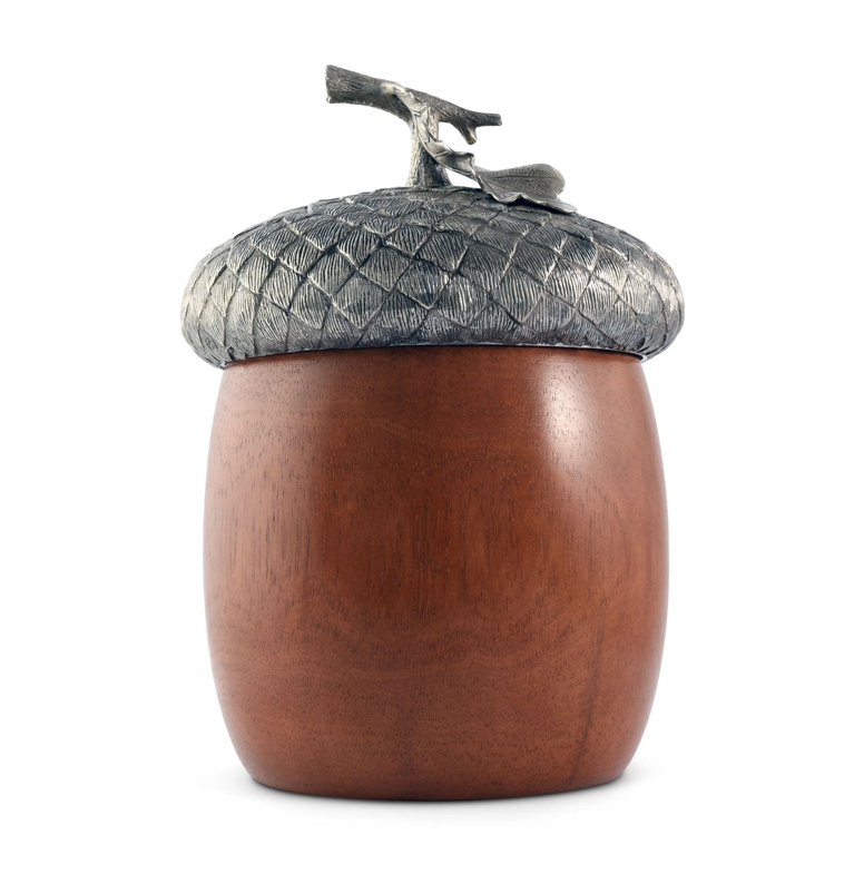 WOOD ACORN ICE BUCKET