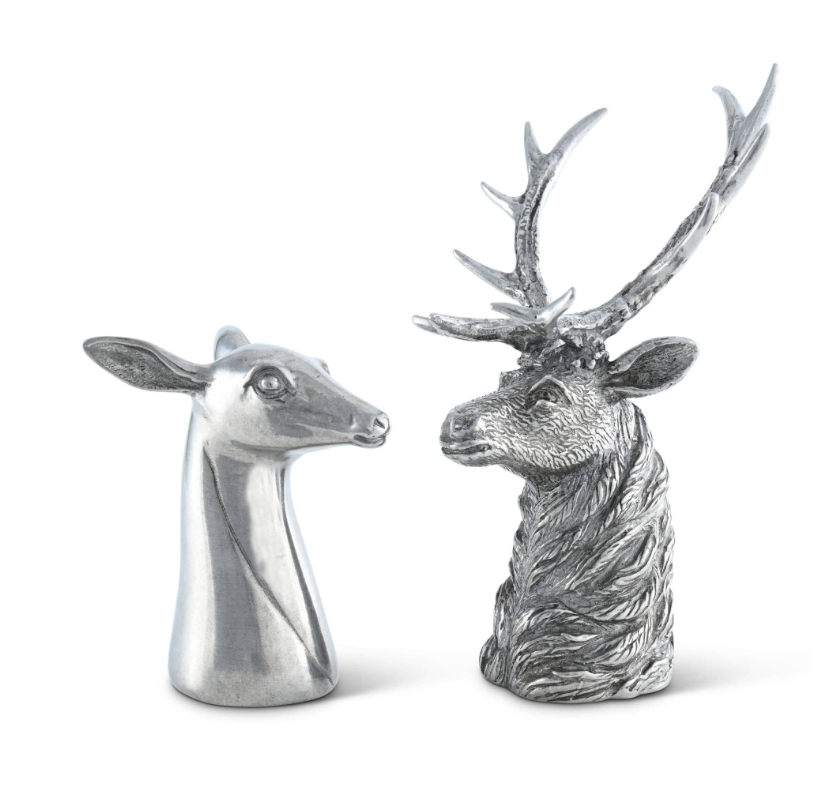 STAG AND DOE SALT & PEPPER SET