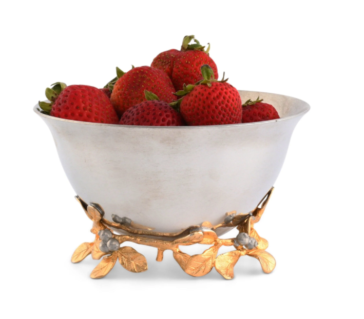 WINTER BERRY PEWTER BOWL