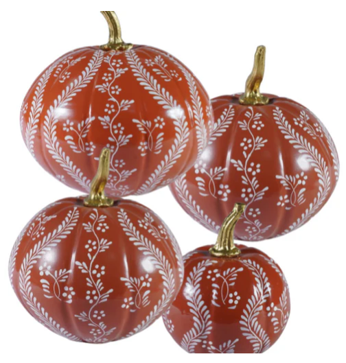 SALE! 6" Hand-Painted Pumpkin