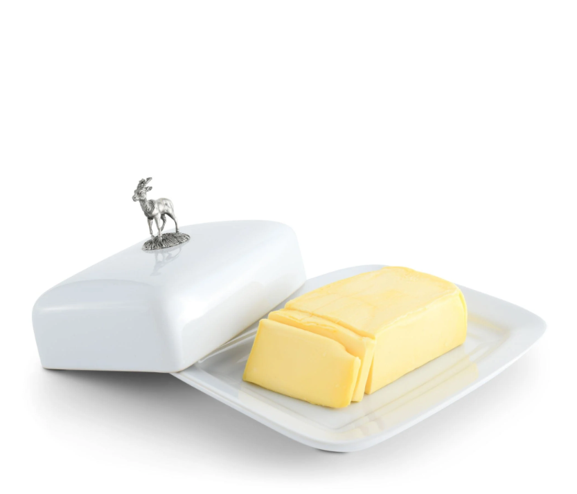 STAG BUTTER DISH