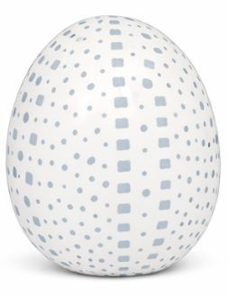 Soft Blue Polka Dot Egg