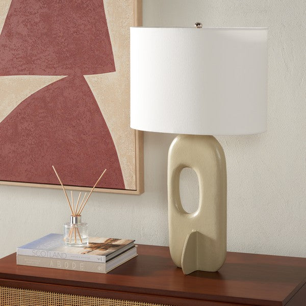 Safavieh Bryla, 27 Inch, Aluminum Table Lamp?, TBL2011 - Off White