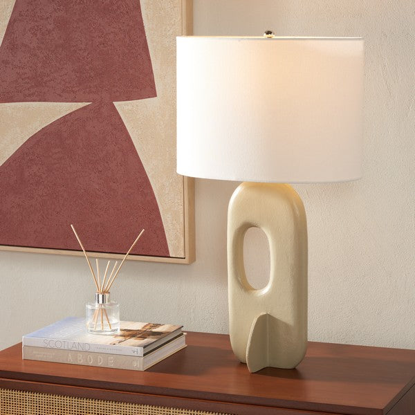 Safavieh Bryla, 27 Inch, Aluminum Table Lamp?, TBL2011 - Off White