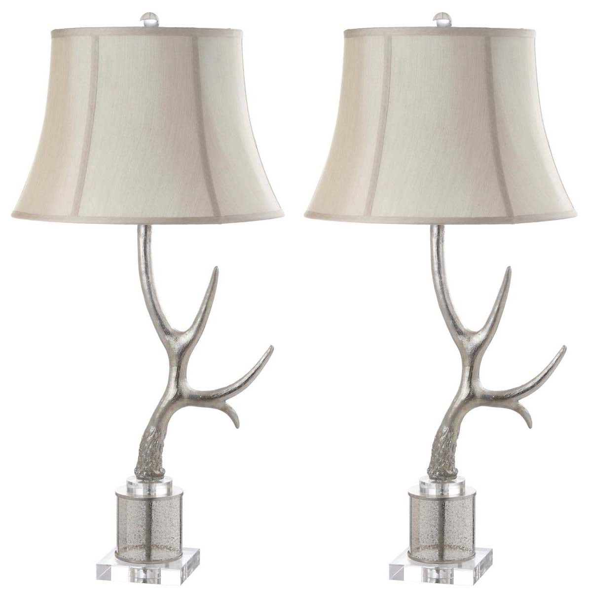 Safavieh Adele Antler 16 Inch H Table Lamp, TBL4011 - Silver (Set of 2)