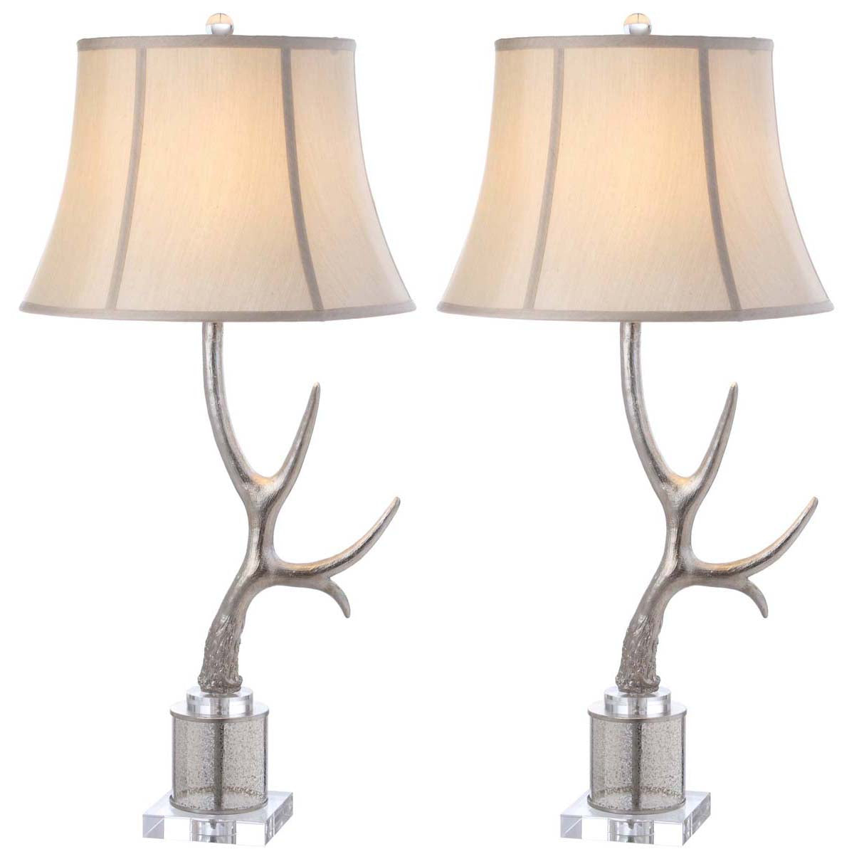 Safavieh Adele Antler 16 Inch H Table Lamp, TBL4011 - Silver (Set of 2)