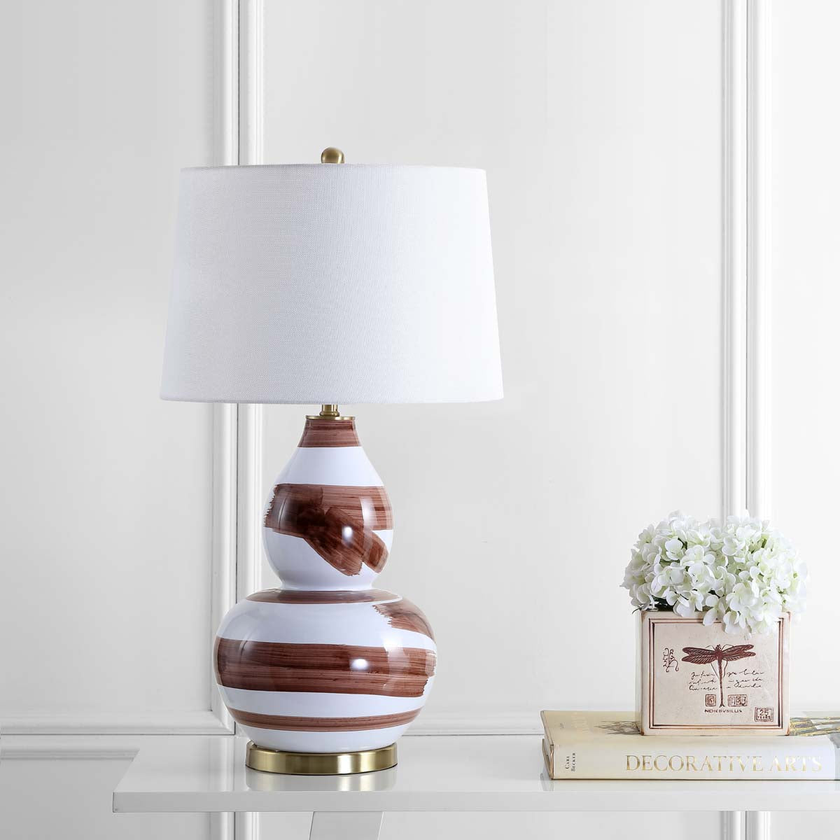 Safavieh Aileen Table Lamp, TBL4013 - Brown/White