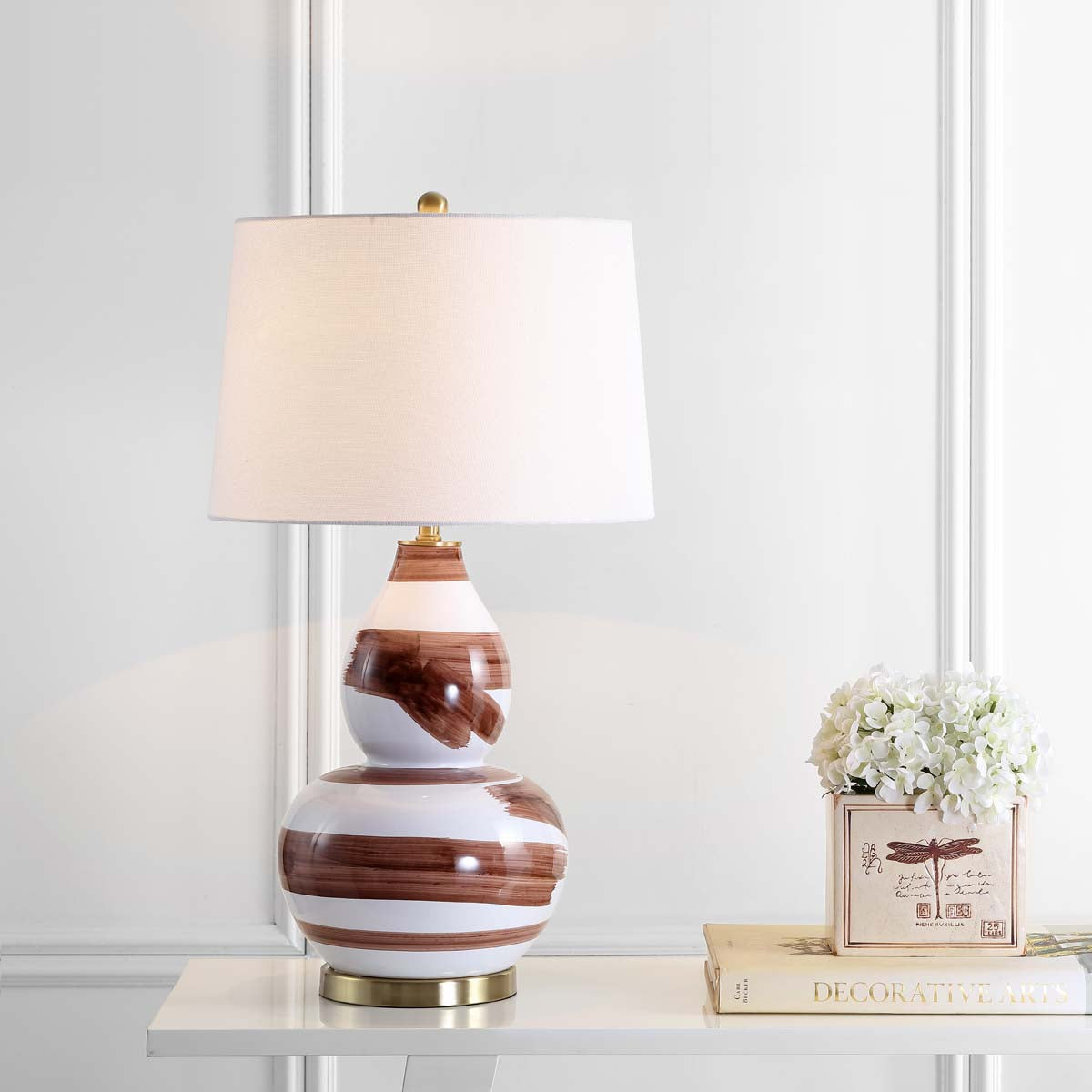 Safavieh Aileen Table Lamp, TBL4013 - Brown/White