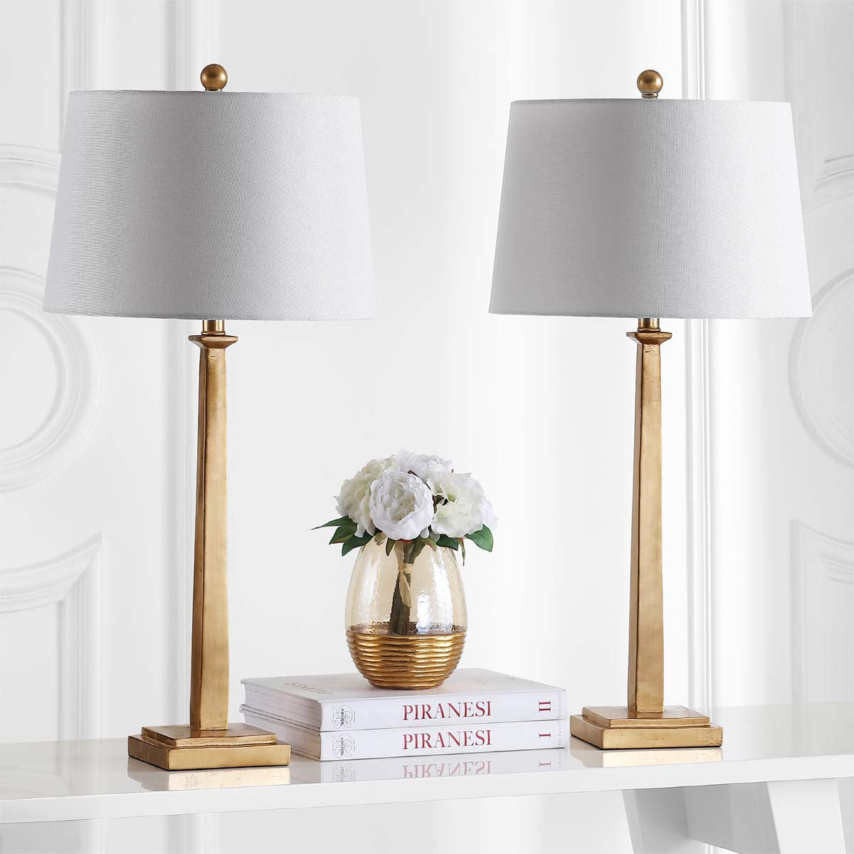 Safavieh Andino 31.5 Inch H Table Lamp, TBL4024 - Gold (Set of 2)