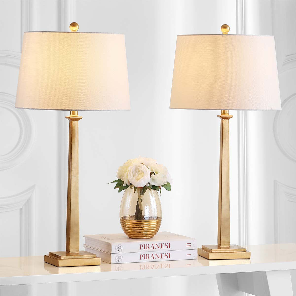 Safavieh Andino 31.5 Inch H Table Lamp, TBL4024 - Gold (Set of 2)